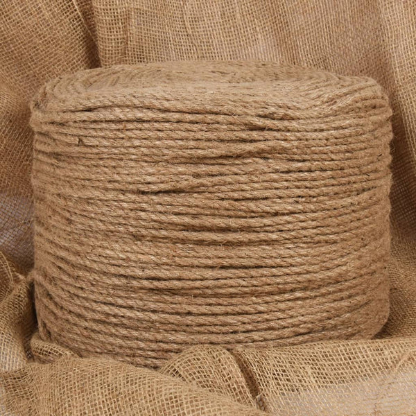 vidaXL Jute Rope 250 m Length 8 mm Thickness