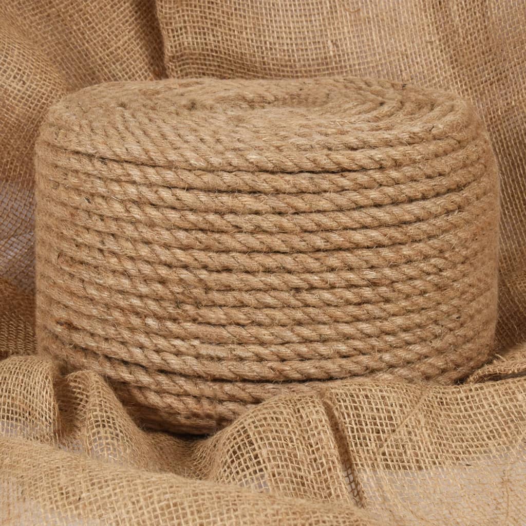 vidaXL Jute Rope 50 m Length 10 mm Thickness