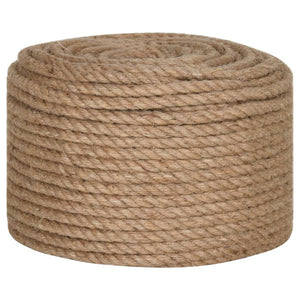 vidaXL Jute Rope 50 m Length 12 mm Thickness