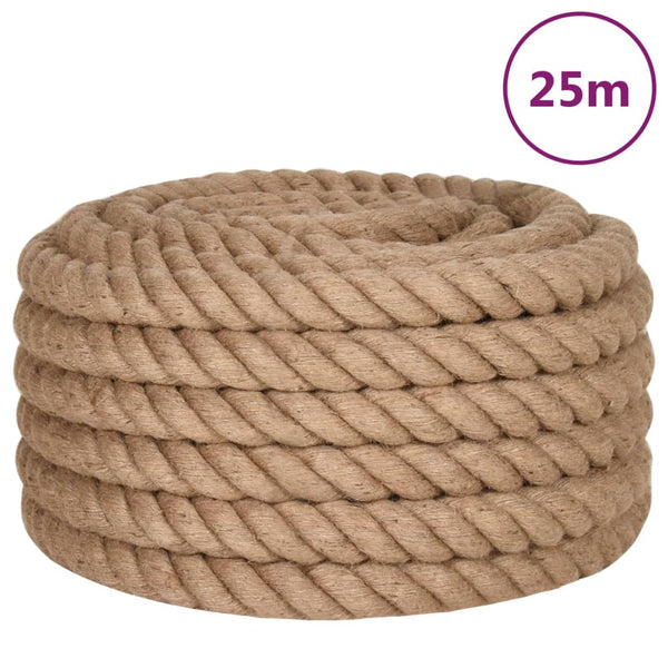 vidaXL Jute Rope 25 m Length 36 mm Thickness