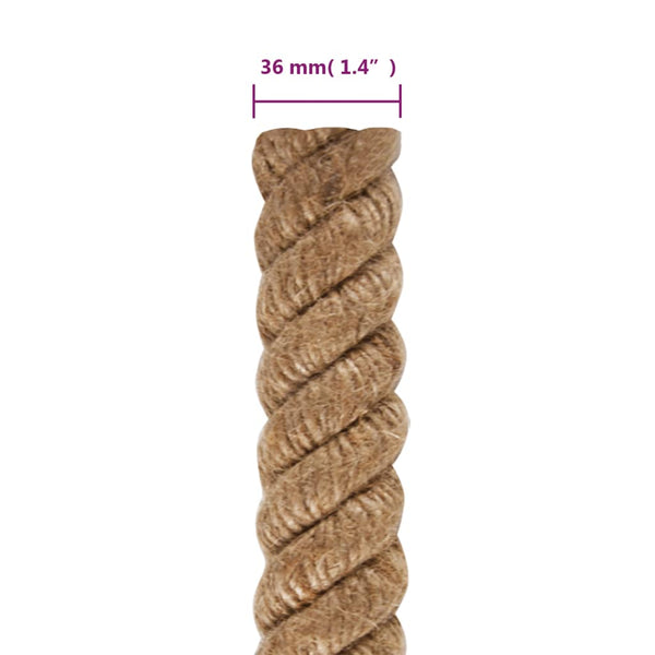 vidaXL Jute Rope 25 m Length 36 mm Thickness