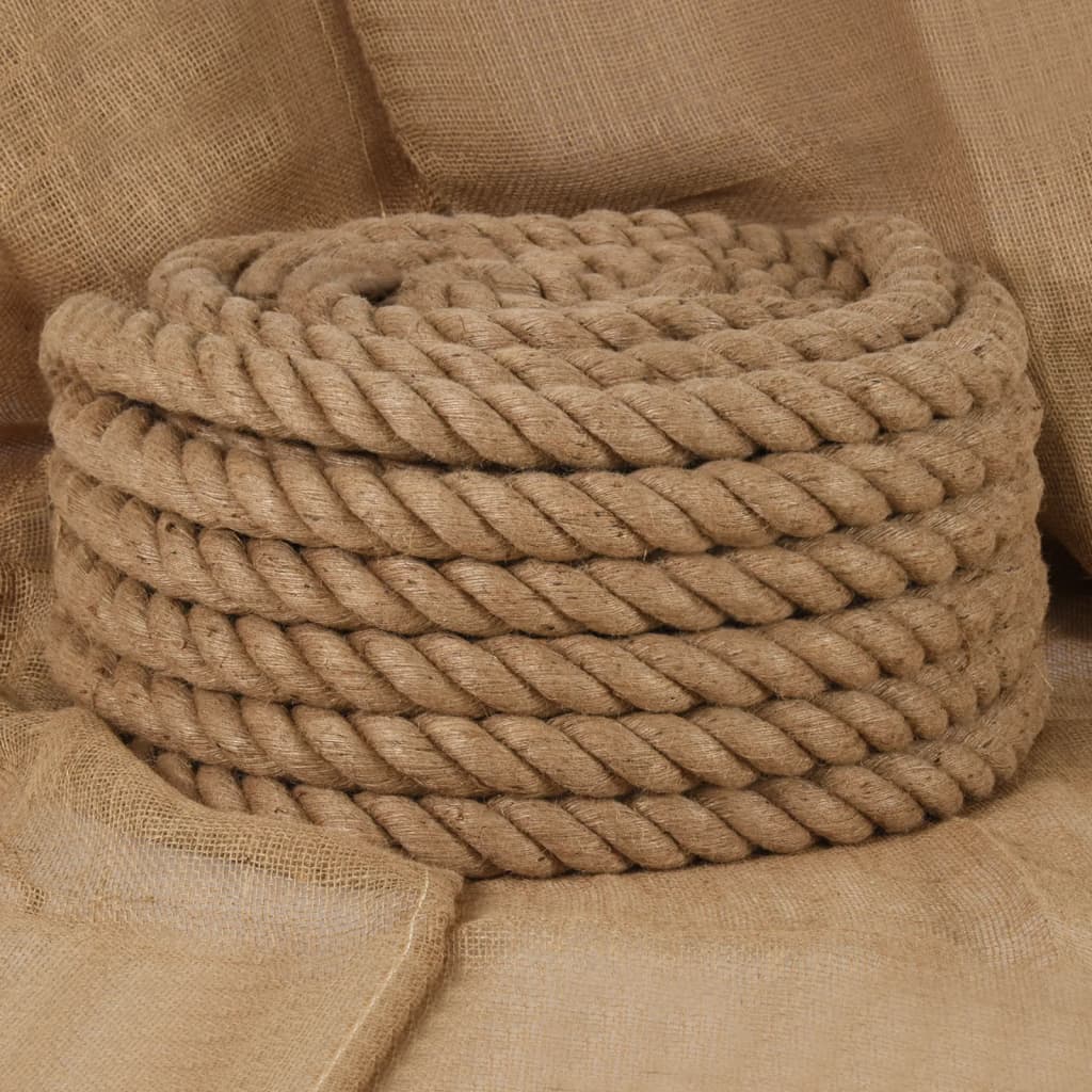 vidaXL Jute Rope 25 m Length 36 mm Thickness