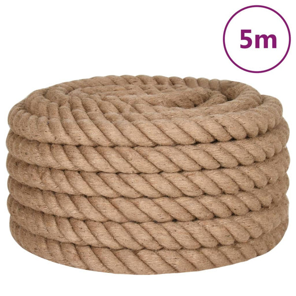 vidaXL Jute Rope 5 m Length 50 mm Thickness