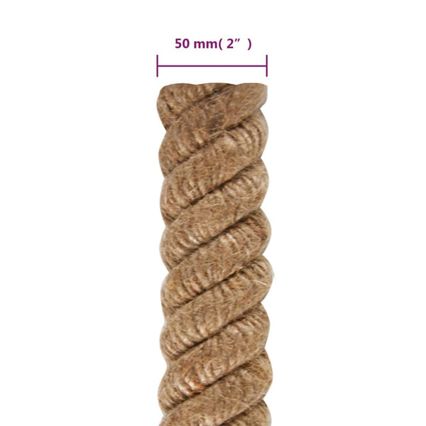 vidaXL Jute Rope 10 m Length 50 mm Thickness