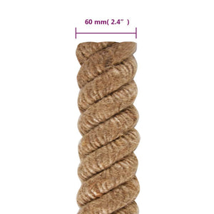 vidaXL Jute Rope 10 m Length 60 mm Thickness