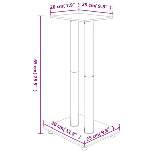 Lautsprecherständer aus Hartglas, 2er-Set