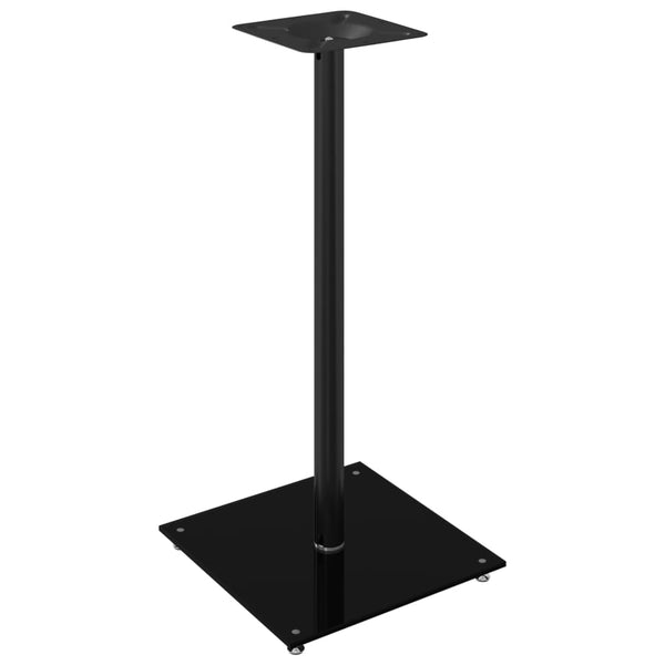Lautsprecherständer Schwarz Hartglas 2er Set