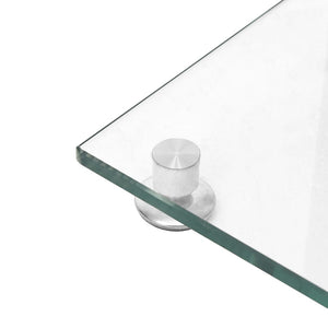 Lautsprecherständer, 2er Set, Silber