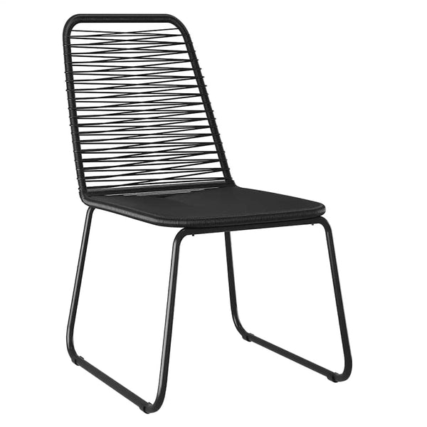 vidaXL 5-Piece Outdoor Dining Set Black