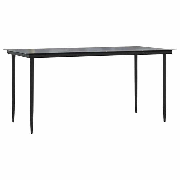 vidaXL 5-Piece Outdoor Dining Set Black