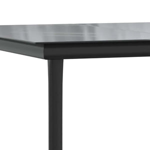 vidaXL 5-Piece Outdoor Dining Set Black