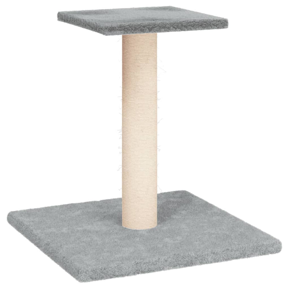 vidaXL Cat Tree with Platform Light Grey 38 cm
