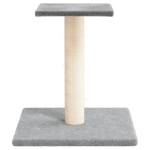 vidaXL Cat Tree with Platform Light Grey 38 cm