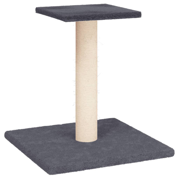 vidaXL Cat Tree with Platform Dark Grey 38 cm