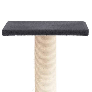 vidaXL Cat Tree with Platform Dark Grey 38 cm