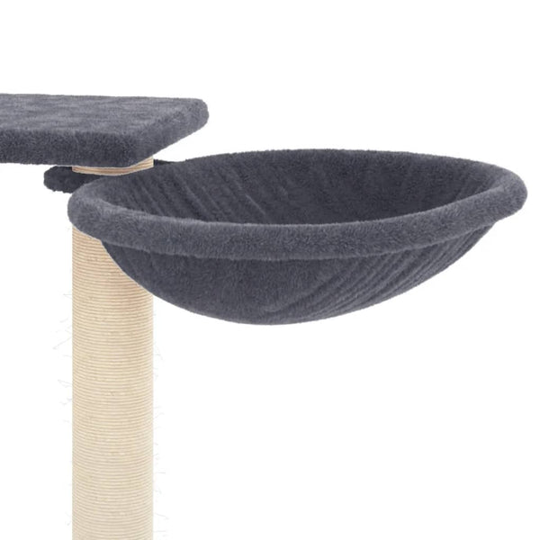 vidaXL Cat Tree with Scratching Posts Dark Grey 82 cm