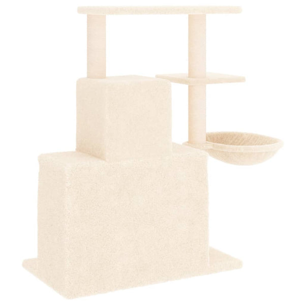 vidaXL Cat Scratching Tree with Sisal Scratching Posts Cream 83 cm