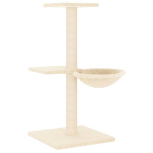 vidaXL Cat Tree with Sisal Scratching Posts Cream 72 cm