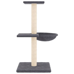 vidaXL Cat Scratching Post with Sisal Scratching Columns Dark Grey 72 cm