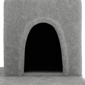 vidaXL Cat Tree with Sisal Scratching Posts Light Grey 154 cm
