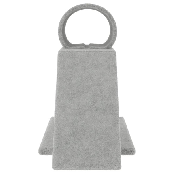 vidaXL Cat Tree with Tunnel and Ramp Light Grey 55.5 cm