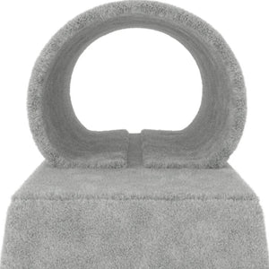 vidaXL Cat Tree with Tunnel and Ramp Light Grey 55.5 cm