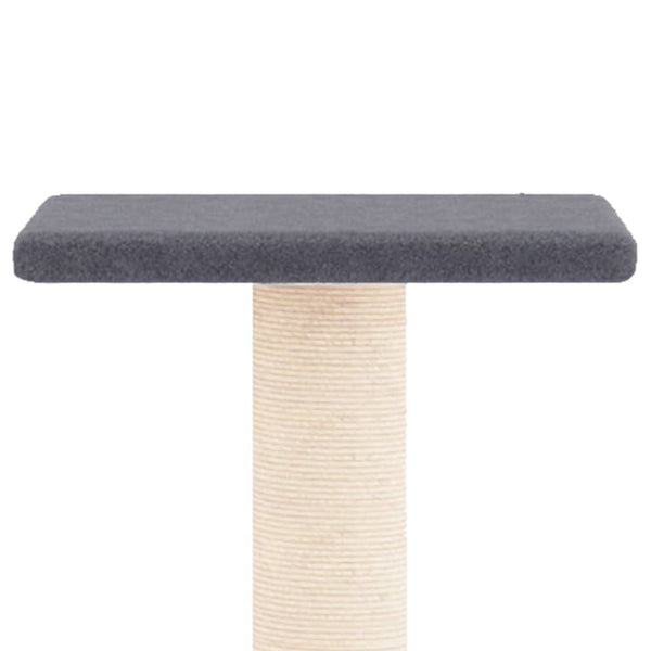 vidaXL Cat Tree with Sisal Scratching Posts Dark Grey 73 cm