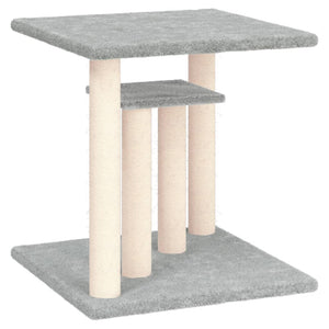 vidaXL Cat Tree with Platforms Light Grey 50 cm