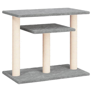 vidaXL Cat Tree with Platforms Light Grey 62.5 cm