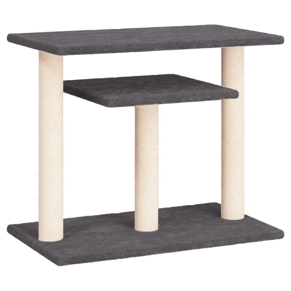 vidaXL Cat Tree with Platforms Dark Grey 62.5 cm