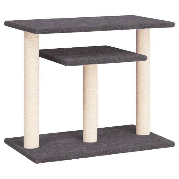vidaXL Cat Tree with Platforms Dark Grey 62.5 cm