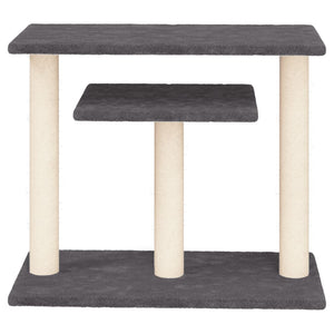 vidaXL Cat Tree with Platforms Dark Grey 62.5 cm