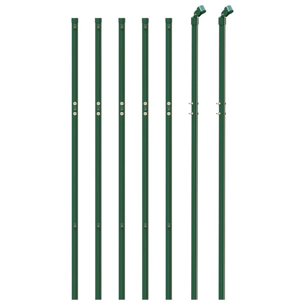 vidaXL Green Chain Link Fence 1.1x10 m