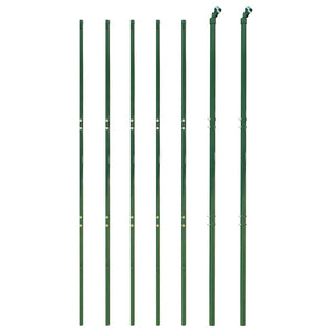 vidaXL Chain Link Fence Green 2x10 m