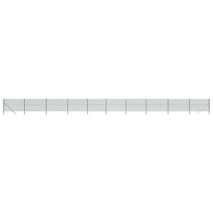 vidaXL Chain Link Fence Green 1.4x25 m