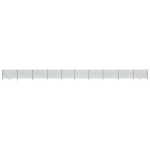 vidaXL Chain Link Fence Green 1.8x25 m