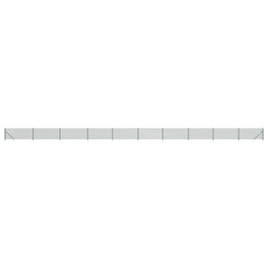 vidaXL Chain Link Fence with Ground Flange Green 0.8x25 m