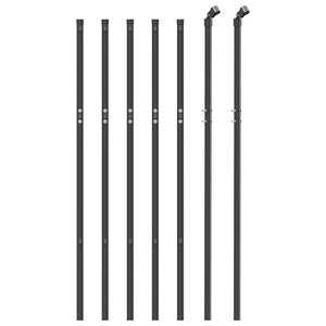 vidaXL Chain Link Fence Anthracite 1x10 m