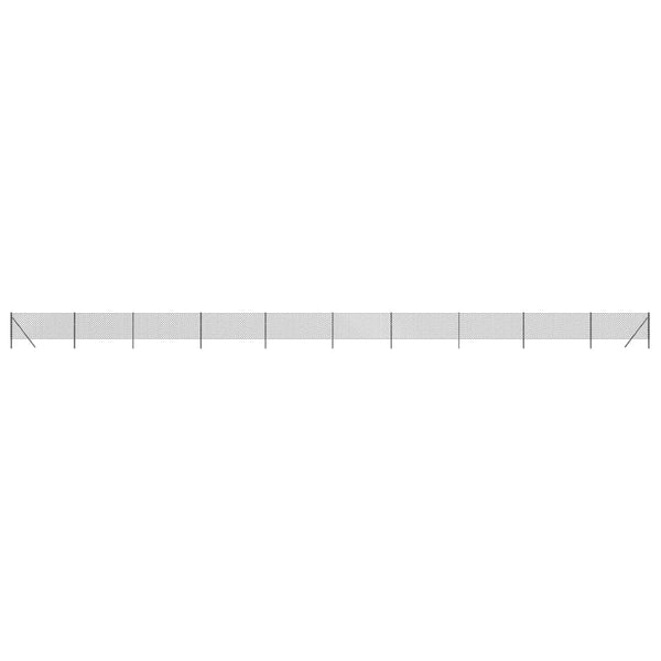 vidaXL Chain Link Fence Anthracite 1x25 m