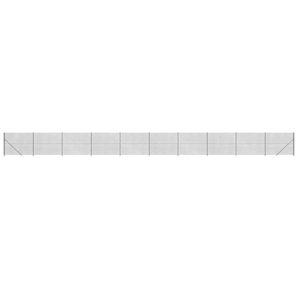 vidaXL Chain Link Fence with Ground Flange Anthracite 1.6x25 m