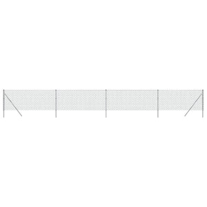 vidaXL Wire Mesh Fence Silver 1x10 m