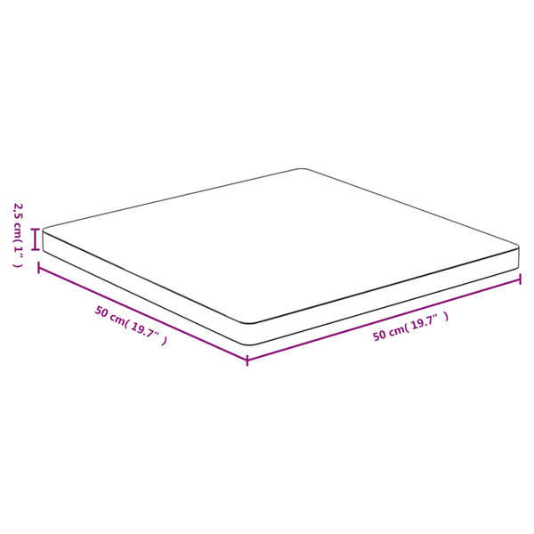 Bambus Tischplatte 50x50 cm