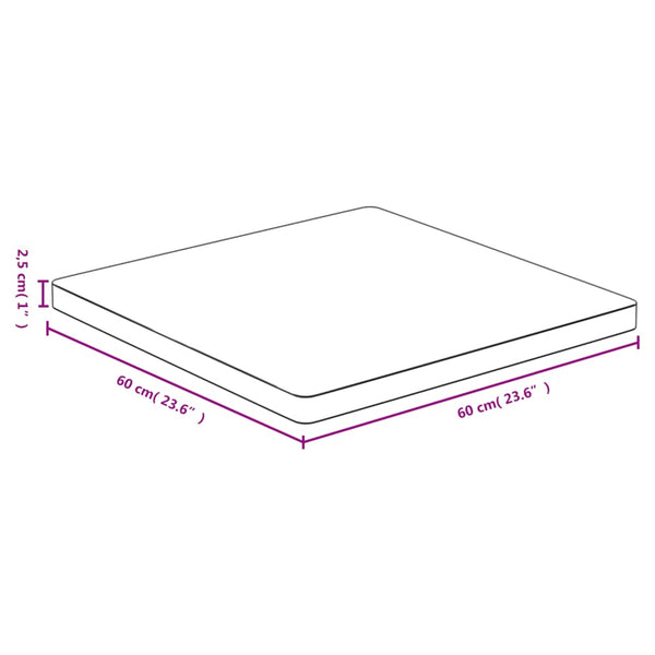 Bambus Tischplatte 60x60 cm