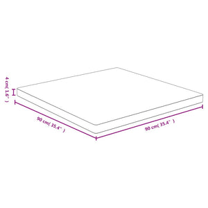 Bambus Tischplatte 90x90 cm