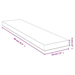 vidaXL Wall Shelf 80x20x4 cm Bamboo