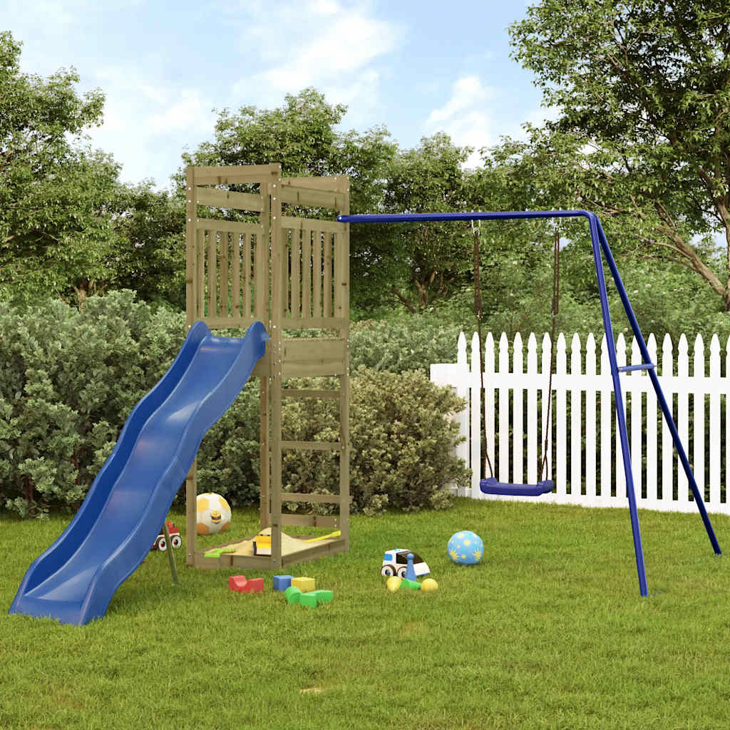 vidaXL Impregnated Pine Wood Play Tower