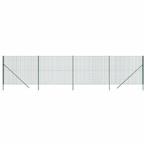 vidaXL Chain Link Fence Green 1.8x10 m Galvanized Steel