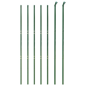 vidaXL Chain Link Fence Green 2.2x10 m Galvanized Steel