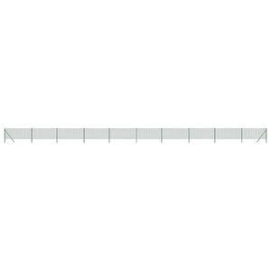 vidaXL Chain Link Fence Green 0.8x25 m Galvanized Steel