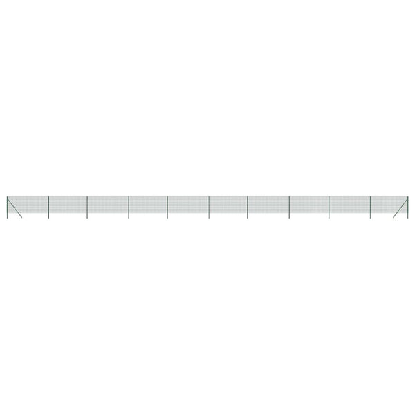 vidaXL Chain Link Fence Green 0.8x25 m Galvanized Steel